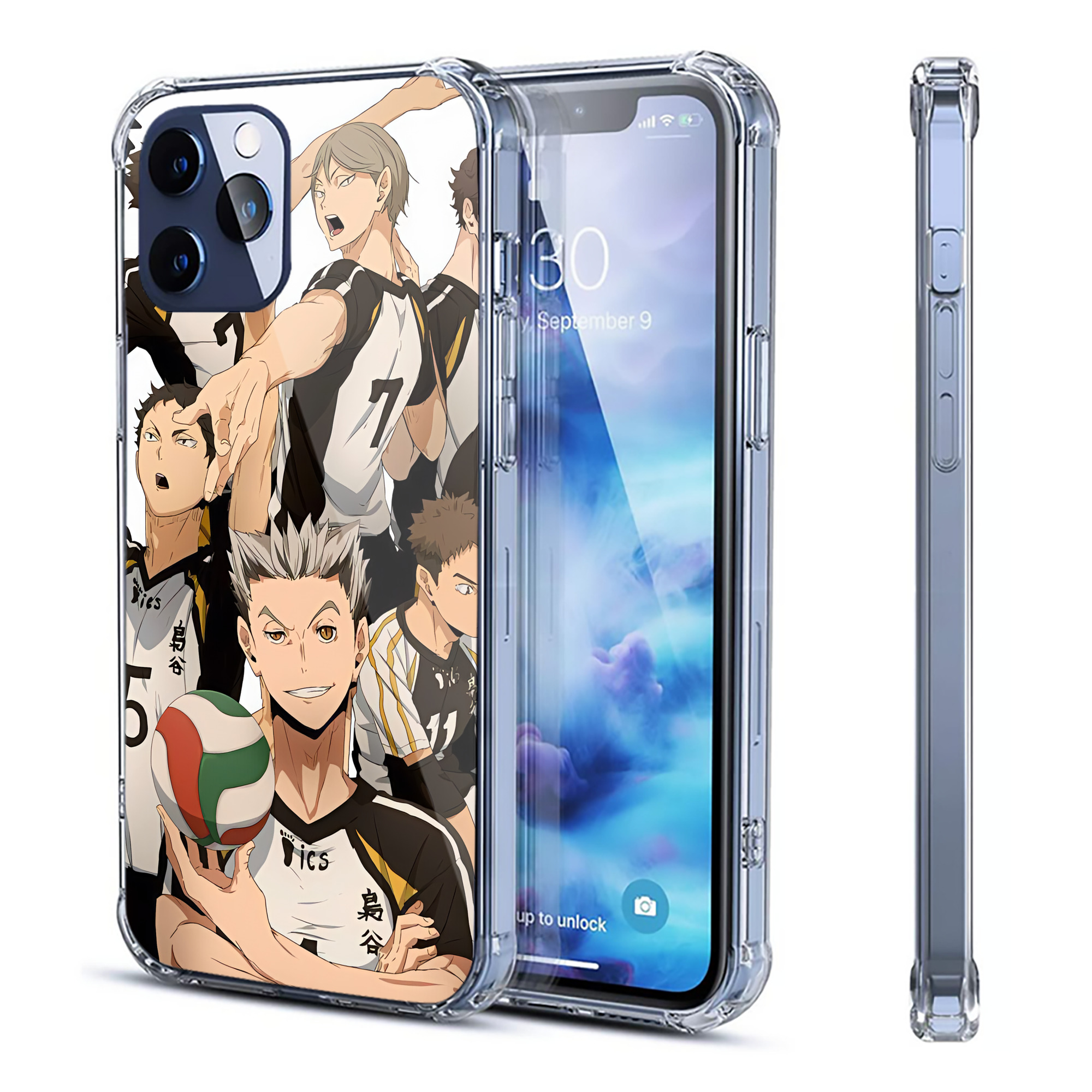 （画像用） ハイキュー!! Haikyu!! 【iPhone 12シリーズ対応】透明スマホケース（クリアソフトケース）